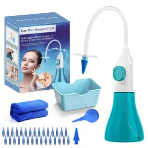 Earwax Removal Tool Set, Ear Cleaning Kit with Basin, Portable Home Use Ear Washer, Ear Cleaner, Suitable for Adults with Blocked Ears