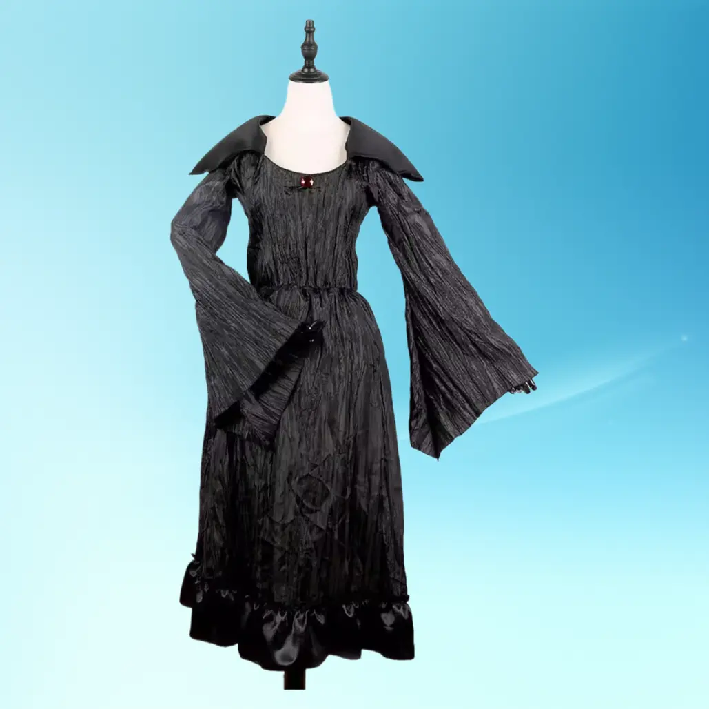 M-XXL Plus Size Halloween Devil Witch Outfit For Day Of The Dead Cosplay Party Performance Costume