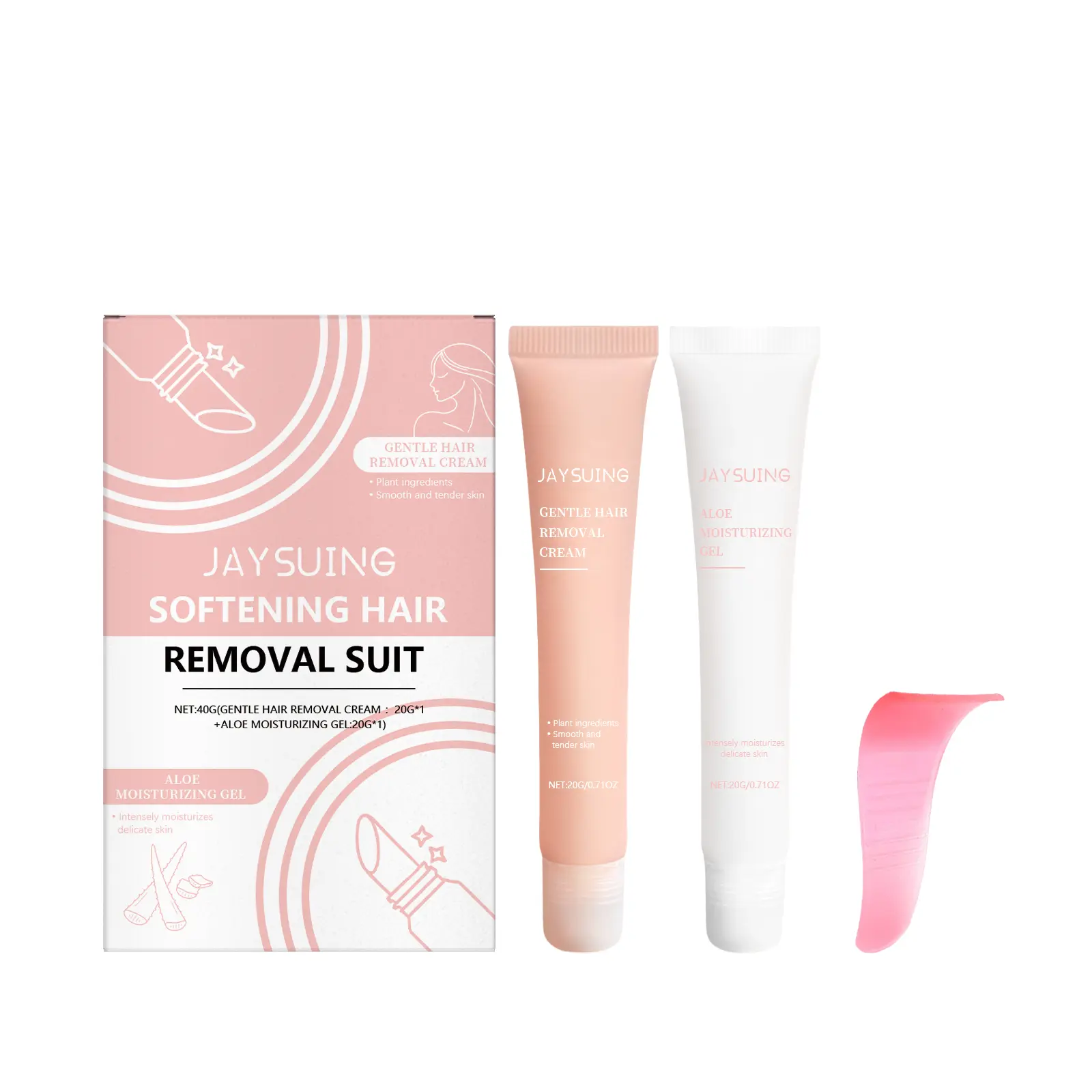 Jaysuing Lip Hair Removal Kit - Gentle Hair Removal Cream with Wipe for Facial Fluff Cleansing (Beauty & Personal Care)