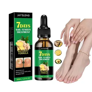 Ginger Nail Care Serum, 7-Day Toenail & Fingernail Treatment Oil, Plant Formula, Cuticle Care Dropper for Daily Nail Care, 30ml