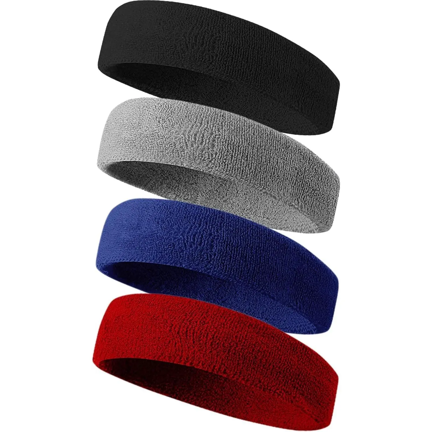 Unisex Terry Cloth Sweatbands - Athletic Sports Headband for Tennis, Running, Basketball, Workout & Outdoor Exercise(Gift)