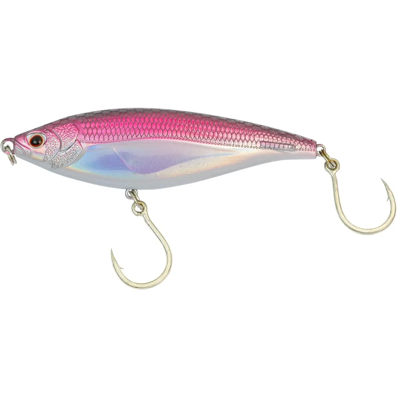 Madscad 78 Slow Sinking SW Twitchbait - Ideal for Snook, Striped Bass - BKK Diablo 5X Singles #1 Hook