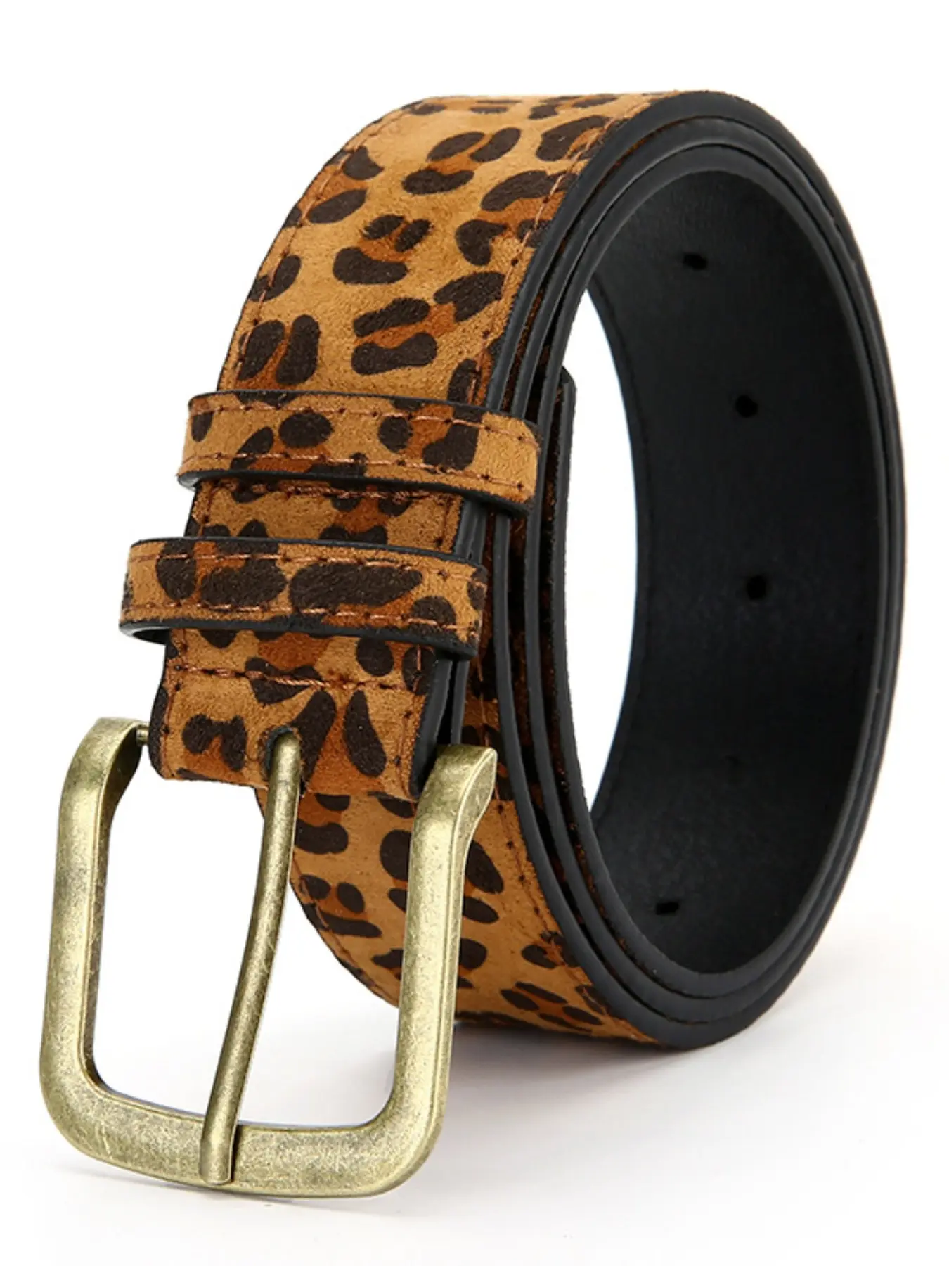 Unisex Leopard Print PU Belt, Elegant All-Season Accessory, Perfect for Summer, Fall, Halloween, Daily Wear, Ideal Gift Choice, Premium Belts