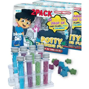 Potty  with Aiming Pee Targets Turns Bubbling Colouring Targets - Fun Urinal Learning Kit for /Boys - Funny and Engaging Newest Idea (2 Pack)