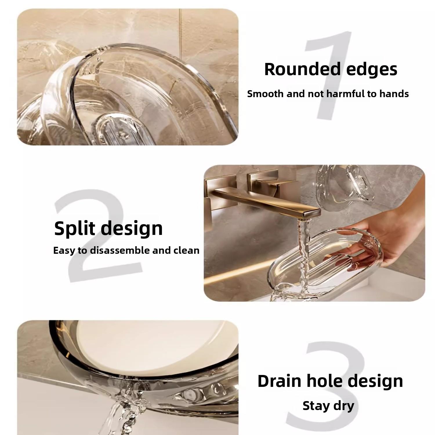 Household soap draining rack, soap box, Soap Dish Holder, bathroom and toilet storage rack, Bathroom Accessories
