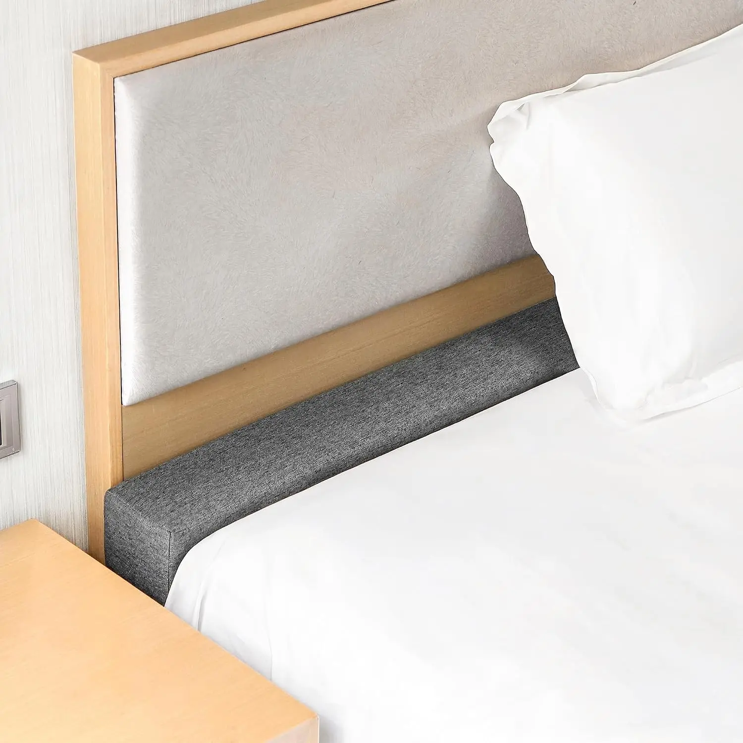 Bed Gap Filler for King Mattress, High-Density 45D Sponge, Removable and Washable Cover, Mattress Extender Filler for Headboard Gap, Bed Space Crack, Wall(78"×4"×12", King)