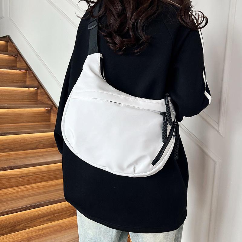2026 New Nylon Shoulder Crossbody Bag, Casual Japanese & Korean Versatile Dumpling Bag for Autumn & Winter Outings women handbags luxury designer tote real