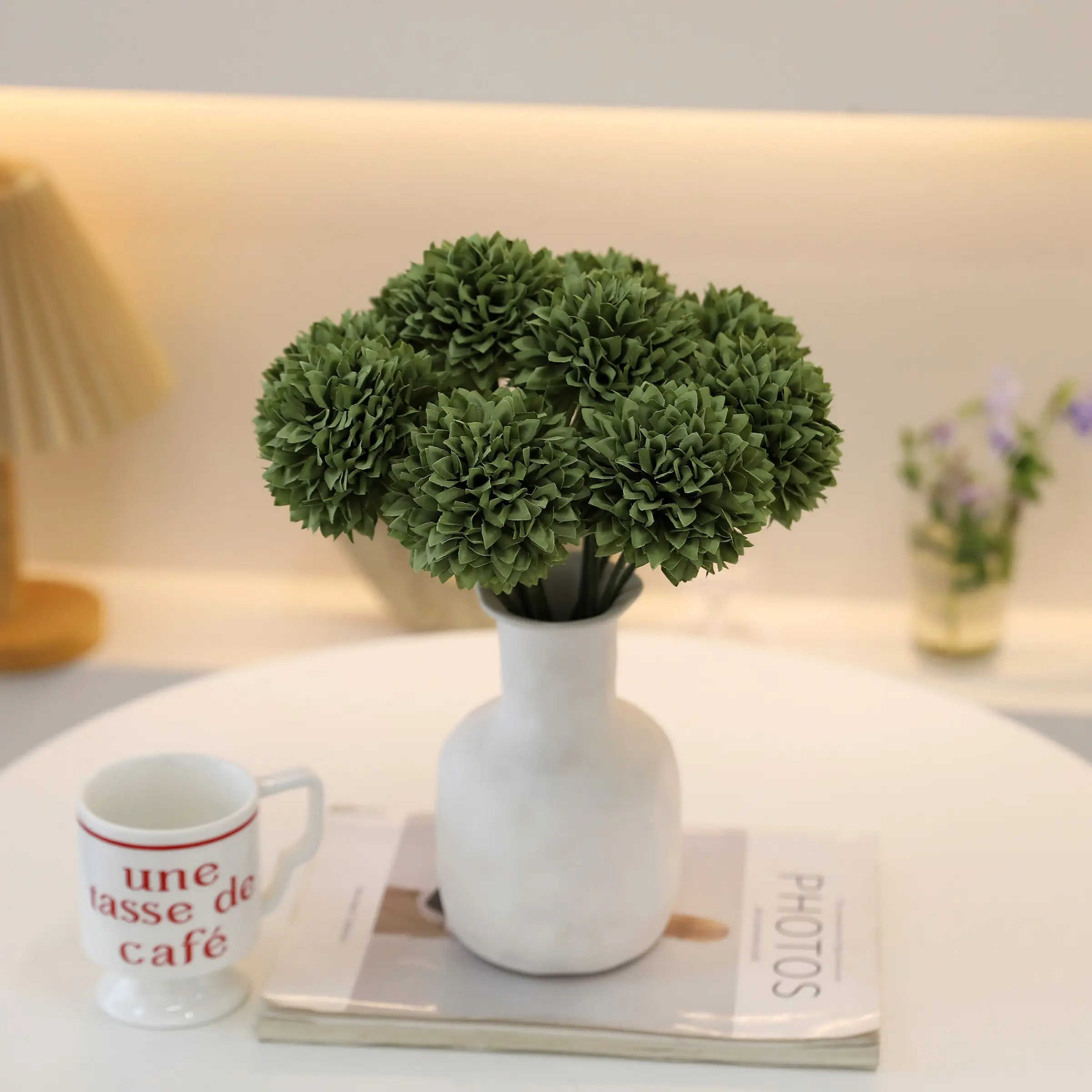 10pcs 30cm Artificial Chrysanthemum Stems, Bendable Halloween Vase Arrangements, Wedding Bouquets, Home Table Decorations