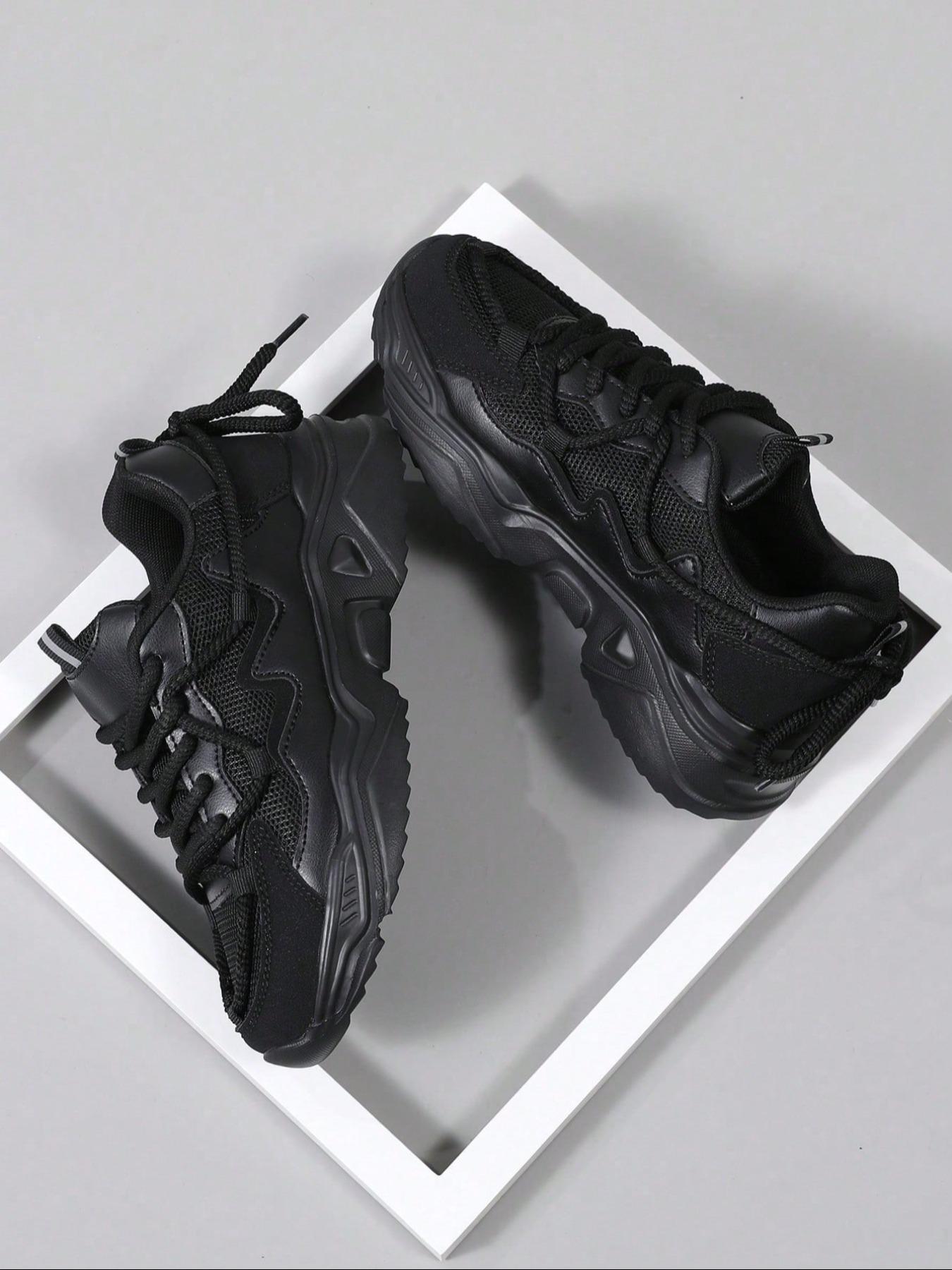 Women's Fashionable Lace Up Low Top Sneakers, Trendy Walking Sneaker, Casual Athletic Sneakers, Casual Comfortable Sports Shoes for Daily Wear, Lightweight Breathable Shoes for All Seasons