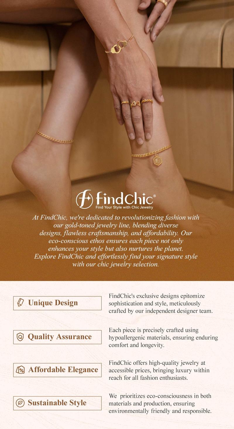 FindChic Initial Anklet Valentine's Day Gift Golden Mariner Chain with 26 A-Z Letters Name Engraved Customization Pendant Graduation BFF Gift Ankle Bracelet Summer Beach Footwear Daily Casual No Tarnish Anklet Set Jewelry Gift for Women Girl Girlfriend