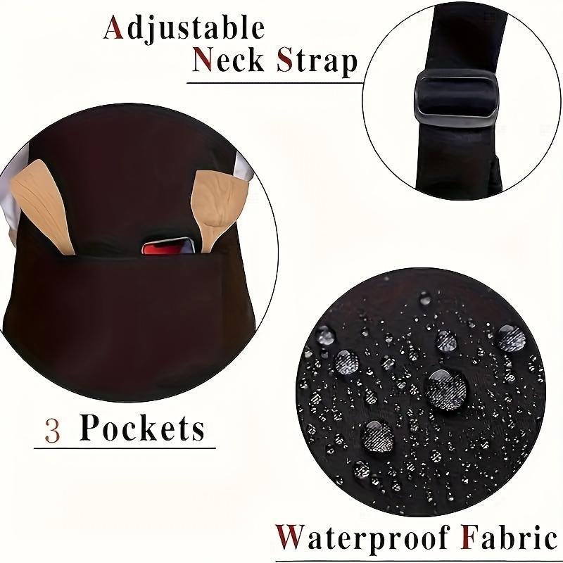 Polyester Kitchen Apron With Adjustable Neck Strap & 3 Pockets, 1 Count Unisex BBQ Apron, Birthday Present,Gift for Husband,Son & BF,Father's Day Gift,Gift for Daughter&Wife&GF,Mother's Day Gift,With Slogan"MY MEAT IS 100% GOING IN YOUR MOUTH"