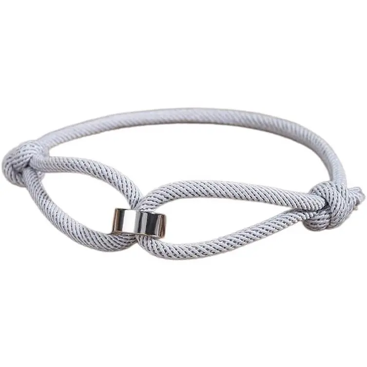 Minimalist Colorful Cord Adjustable Bracelet with  Bead, Simple Braided Rope Friendship Bracelet for Men Women, Thin String Wristband