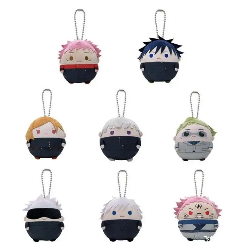 Jujutsu Kaisen Q Edition Plush Stuffed Toys - 10-22cm Cute Collectible Squishies Toys, Gojo Satoru/Itadori Yuji/Fushiguro Megumi Soft Squishy Companion, Cuddly Doll Gift, Anime Peripherals Throw Pillows, Soft Huggable, Soft Stuffed Collectible