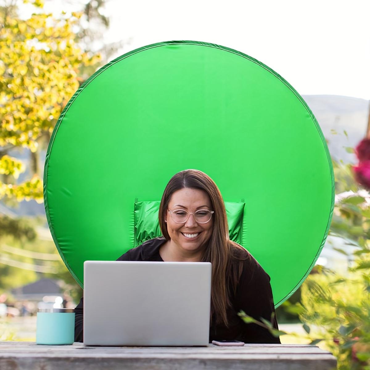 Collapsible Green Screen Backdrop with Chair Mount - Professional Chroma Key Studio Background for Vlogging, Streaming, and Video Chats - Portable, Durable Polyester Fabric, Easy Setup & Storage - Perfect for Home Studios, Beginners, and Content Creators, Collapsible Green Screen Backdrop with Chair Mount - Professional Chroma Key Studio Background for Vlogging, Streaming, and Video Chats - Portable, Durable Polyester Fabric, Easy Setup & Storage - Perfect for Home Studios, Beginners, and Content Creators,