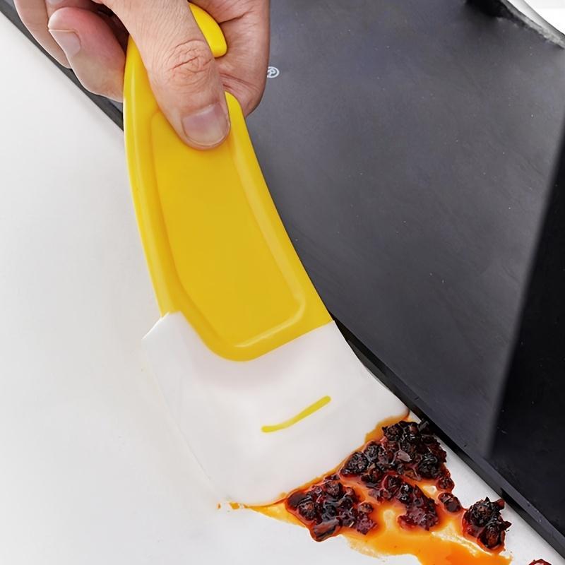 5/3/2/1pc, Multifunctional Cleaning Scraper, Silicone Scraper, Kitchen Cleaning Soft Scraper, Remove Oil Stains from Pots, Pans, Stoves, Soft Head Cleaner, Soft Silicone Scraper, Suitable for Cleaning Oil Stains And Water Stains