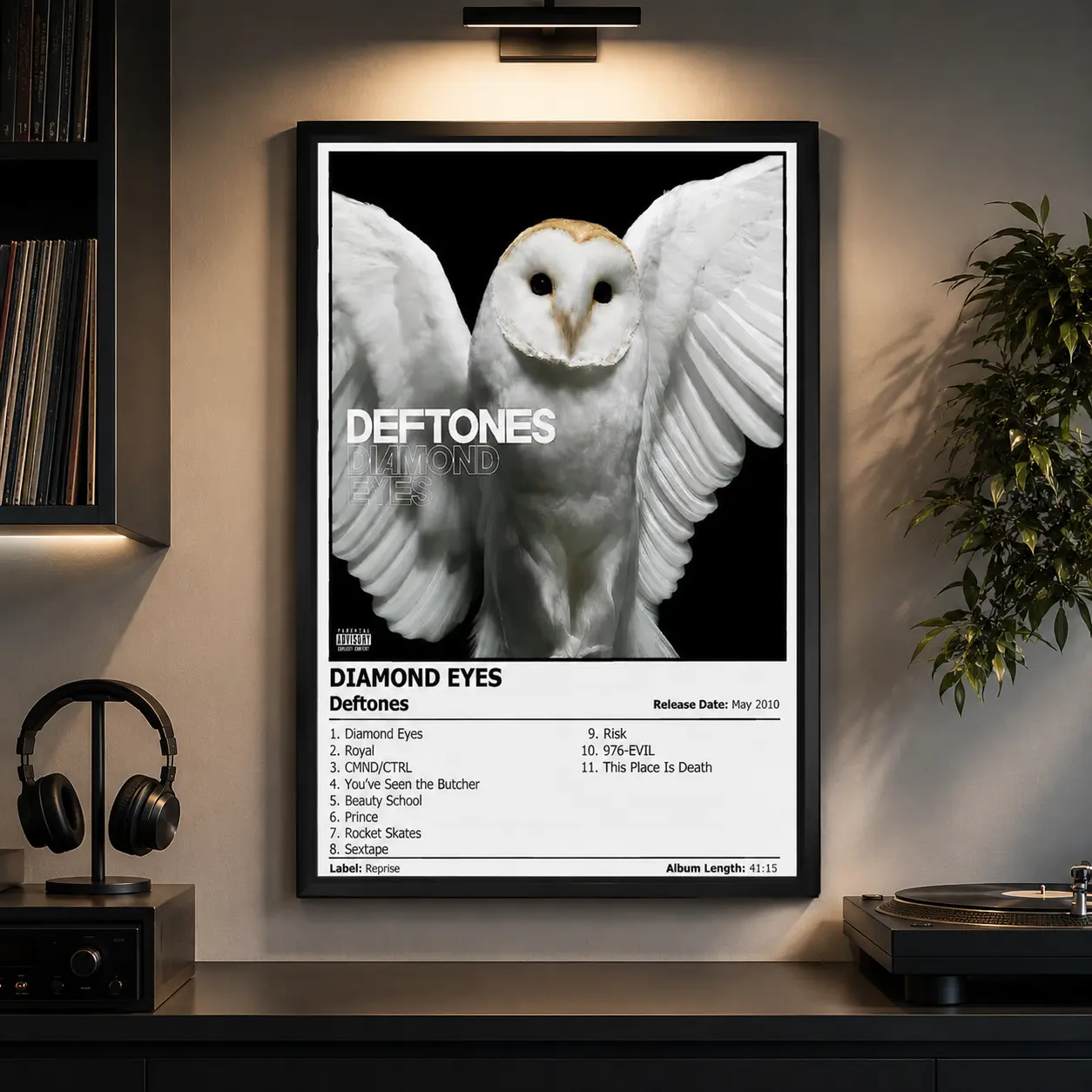 Deftones Canvas Poster |   Rock Band Wall Art – Perfect Gift for Housewarming, Birthday & Christmas, Music Room Decor, Bedroom Wall Art, Living Room Decor, Band Poster Print, Rock Music Gift, Aesthetic Wall Art