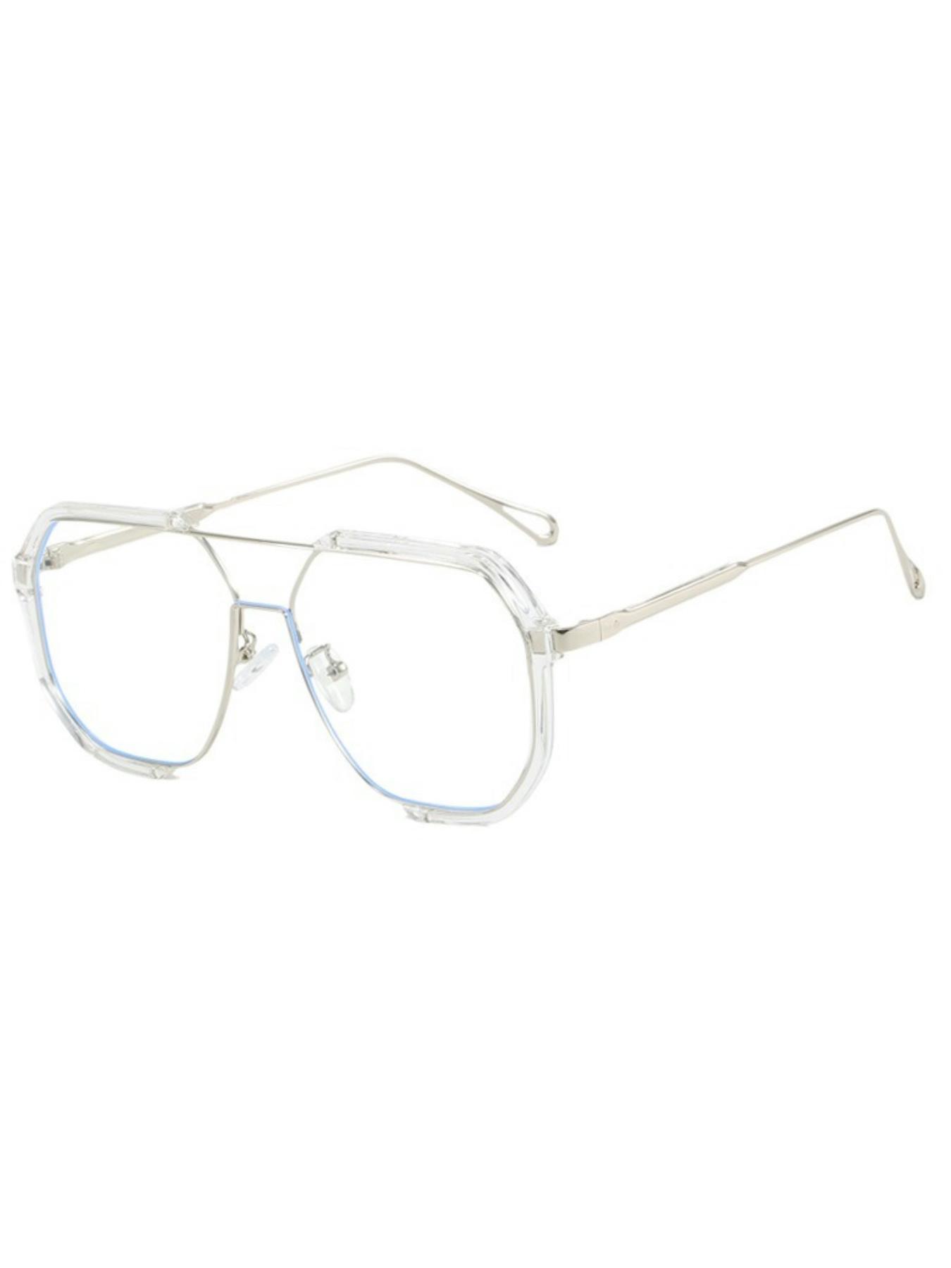 Simple Anti-blue Light Square Frame Eyeglasses, Basic Fashion Eyeglasses for Women & Men, Fashion Eyeglasses for Work, Daily Clothing Decor, Fashionable Frames Glasses