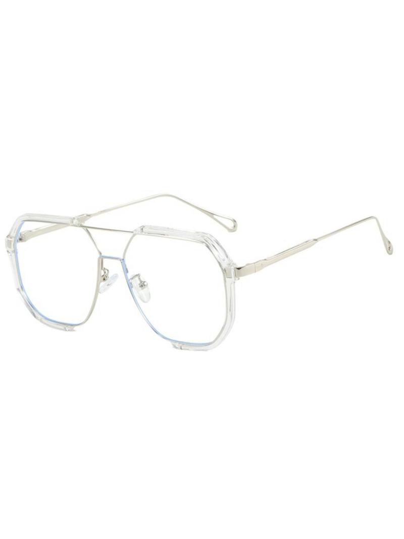 Simple Anti-blue Light Square Frame Eyeglasses, Basic Fashion Eyeglasses for Women & Men, Fashion Eyeglasses for Work, Daily Clothing Decor, Fashionable Frames Glasses