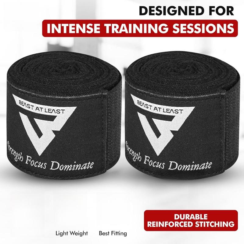 Boxing Hand Wraps, 180 Inches Inner Gloves with Thumb Loop | Elasticated Knuckle Protection for Martial Arts | Soft Under Mitts for Muay Thai, Kickboxing, MMA, Punching Bag Men Women