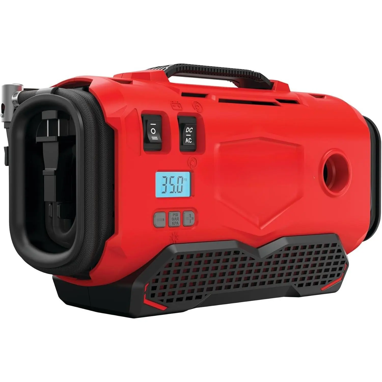 Cordless Hand Pump & Portable Air Compressor, CMCE520B Tire Inflator with Automatic Multi-Mode, 120V AC/12V DC Dual Power for Cars & Camping