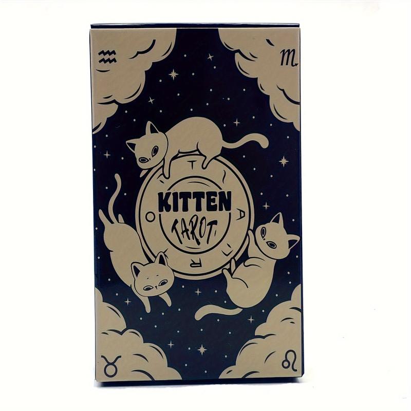 Kitten Tarot Cards, Divination Table Games, Family Party Entertainment Game Cards, gaming gift