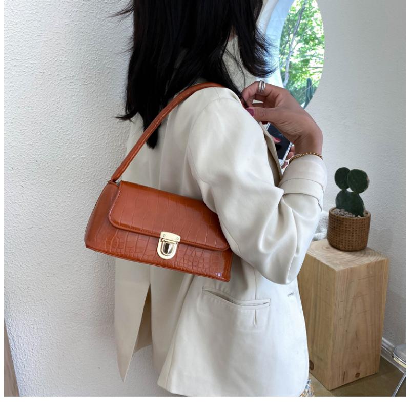 Women's Bag Popular Versatile Stone Pattern Shoulder Armpit