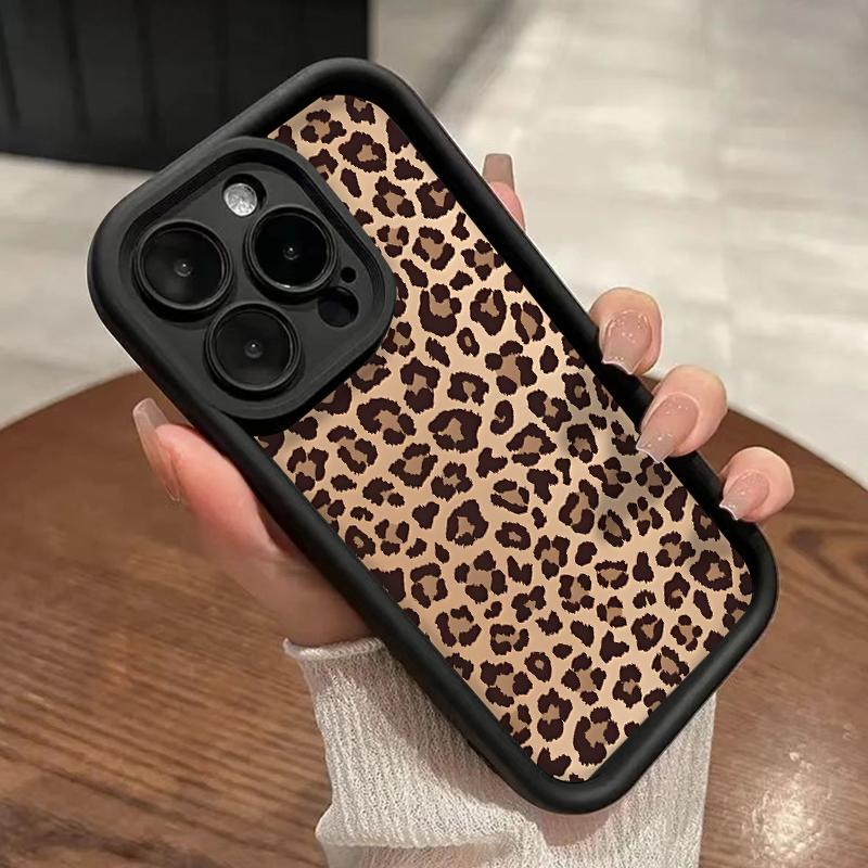 Leopard Print Pattern Case for iPhone17 Pro Max, Air 16 15 14 Pro Max 13 12 11 XR XS Plus Shockproof Drop Protection Rugged Durable Silicone Cover Leopard Print Pattern Case for iPhone17 Pro Max, Air 16 15 14 Pro Max 13 12 11 XR XS Plus Shockproof Drop Protection Rugged Durable Silicone Cover