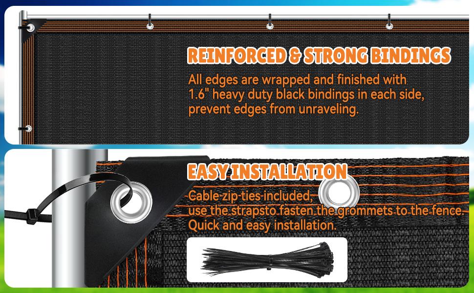 Privacy Fence Screen 4x50Ft Balcony Privacy Screen, Fence UV-Resistant, Polyethylene Windproof Screen for Pool Backyard and