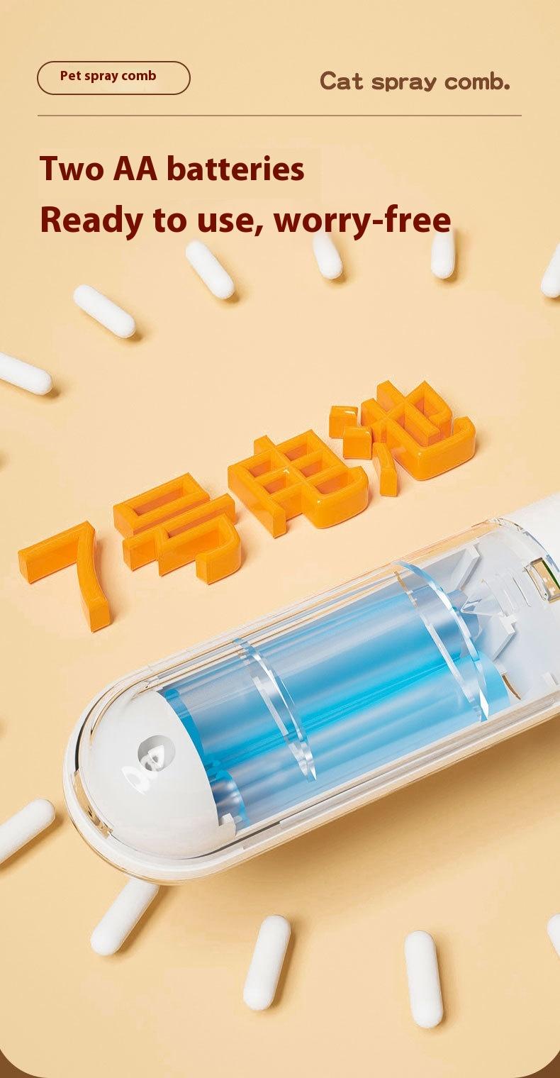 Dog and Cat Steam Brush - Professional Pet Grooming Tool with Fine Mist, Reduces Shedding & Static, One-Touch Self-Cleaning Deshedding Comb for Home Use