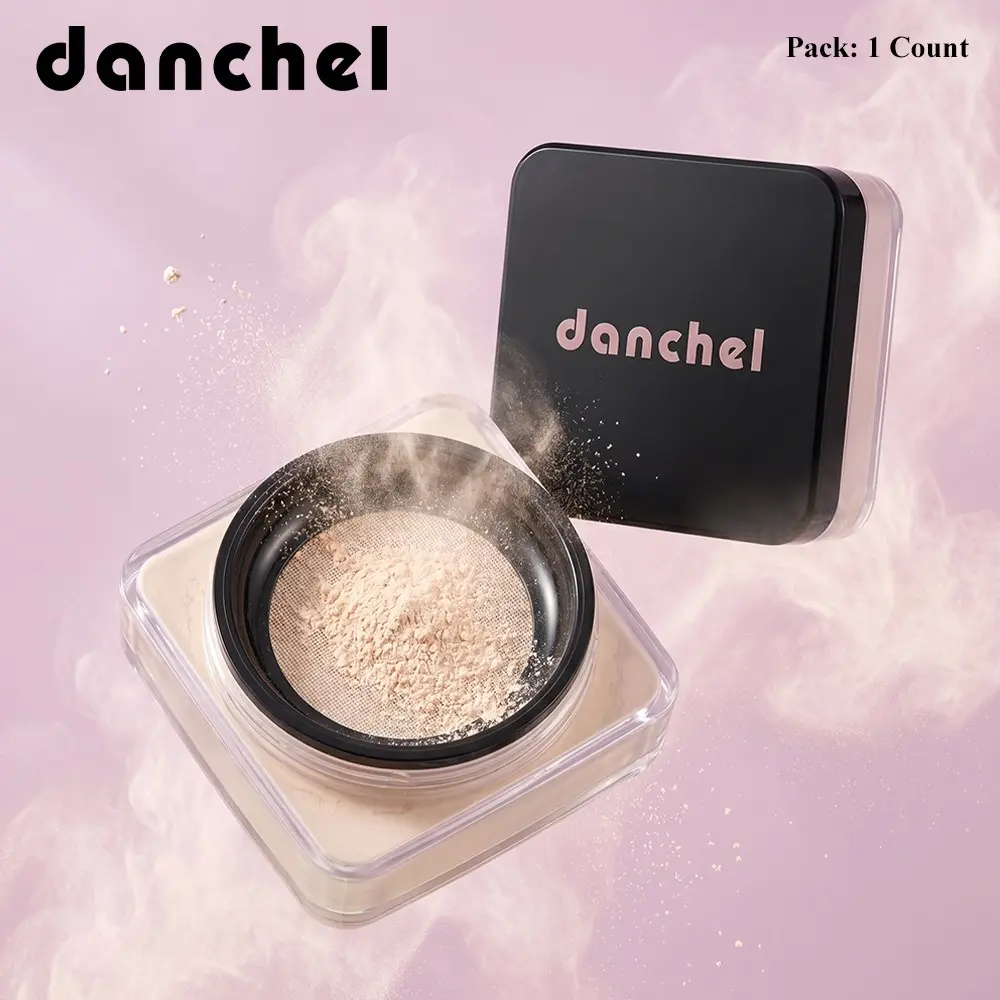 danchel Loose Baking & Setting Powder, Soft-Focus Blurs Imperfections, Minimizes Pores & Fine Lines, Evens Skin Tone, Oil Controlling, Sweatproof, All-Day Longwear, Weightless Silky Smooth Texture, Available in Multiple Shades