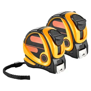 2-Pack 25ft Retractable Tape Measure With Imperial And Metric Scales, Durable Metal Case, Locking Tape, Easy-To-Read Measurements, Belt Clip, Suitable For Outdoor Decoration, DIY Projects, Home Improvement, Construction