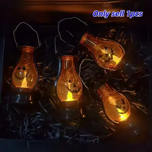 Halloween Pumpkin Pattern Lantern, Festival Atmosphere Prop, Halloween Decoration, LED Candle Light, Hanging Lantern, Holiday Gift