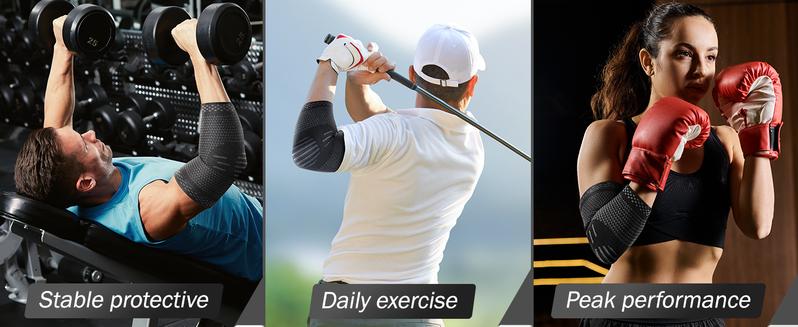 UGEM Elbow Orthopedic Brace Compression Support (Pair) - Elbow Sleeve for Tennis Elbow, Golfer’s Elbow, Bursitis, and Sprains, Arthritis, Tendonitis. Pain Relief UGEM Elbow Orthopedic Brace Compression Support (Pair) - Elbow Sleeve for Tennis Elbow, Golfer’s Elbow, Bursitis, and Sprains, Arthritis, Tendonitis. Pain Relief