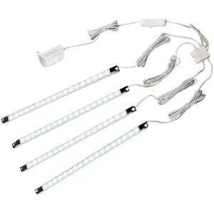 4-Pack 12-inch LED Light Bar for Display Cases and Cabinets, Plug-in Under Counter Lighting Strip, 6000K Whitefidget toys