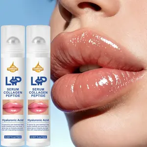 2pc Collagen Peptide Lip Essence with Hyaluronic Acid, Long-Lasting Moisture, Moisturizing, Improves Lip Lines, Plump and Smooth Lips, Repair Dry Lips, Lip Plumper