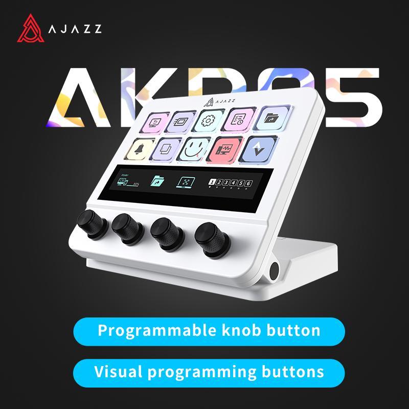 AJAZZ AKP05 console, Console accessories, programmable visual button touch screen function custom adjustable stand multi-audio control one-key operation customizable button integrated live broadcast console multi-button