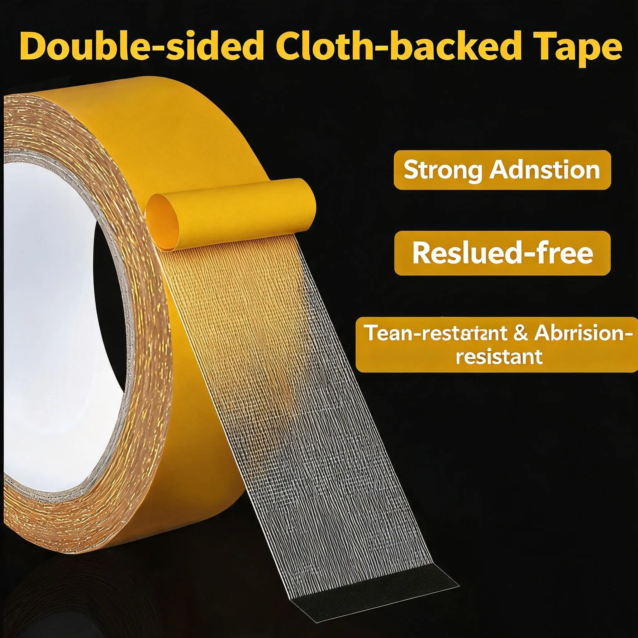 Strong Adhesive Fabric Tape, Multi-Functional Self-Stick Clothing Fixer, High Stick No Trace Rug Padding Anti-Slip Floor Mat Glue