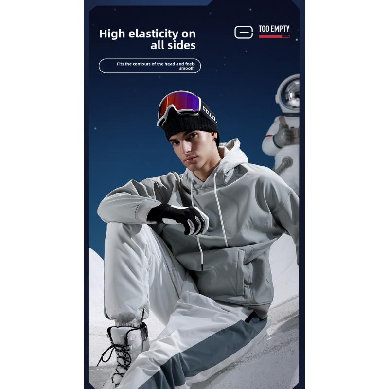 Knitted wool hat solid color elastic lightweight, soft and comfortable baseball cap, warm and windproof in autumn and winter. Knitted brim for men's outdoor sports, skiing and cycling, warm and winter clown duck tongue baseball cap