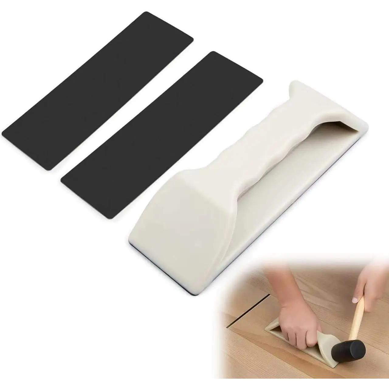 Gap Fixer Tool Kit –-Duty Plank & Washable Pad for Laminate, Vinyl, and Flooring Repair (Only Plank)