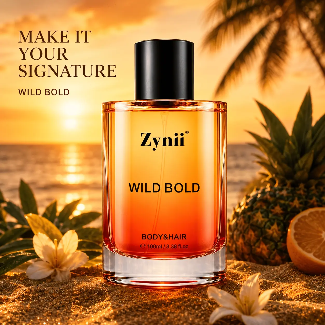3.38oz Men's Hair Fragrance Body & Hair Spray, Bold Fresh Perfume Mist with Long Lasting Scent, Premium Bottle Design for Work, City Wear, Weekend Outings And Daily Use