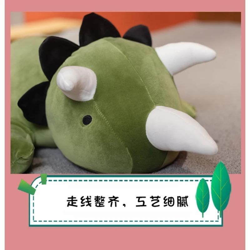 Cute Dinosaur Weighted Plush Toy Cartoon Game Character Pink Green Dinosaur Soft Stuffed Pillow For Kid Christmas Birthday Gift