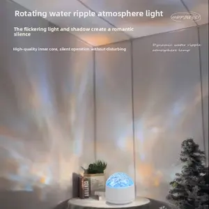 16-color RGB starry sky projection light, ocean wave and 3D water ripple night light, with remote control, galaxy projection light suitable for bedroom decoration, parties, game rooms, relaxation, ambient lighting, and holiday gifts