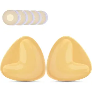 Double Sided Sticky Bra Inserts, Self Adhesive Reusable Sticky Push Up Bra Pads Inserts for Breast Lift