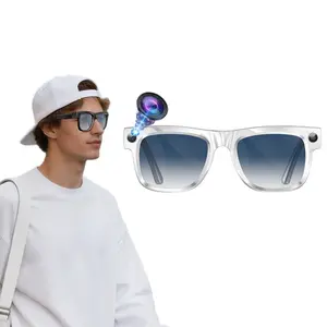 Video Smart AI Glasses, with 8MP Camera Build-in, Anti-Shake Video Recording,4GB Memory Build-in (No TF Card Need), 290Mah Battery, AI Multi Languages Translation ,Bluetooth Calling ,HiFi Audio, Music Control.