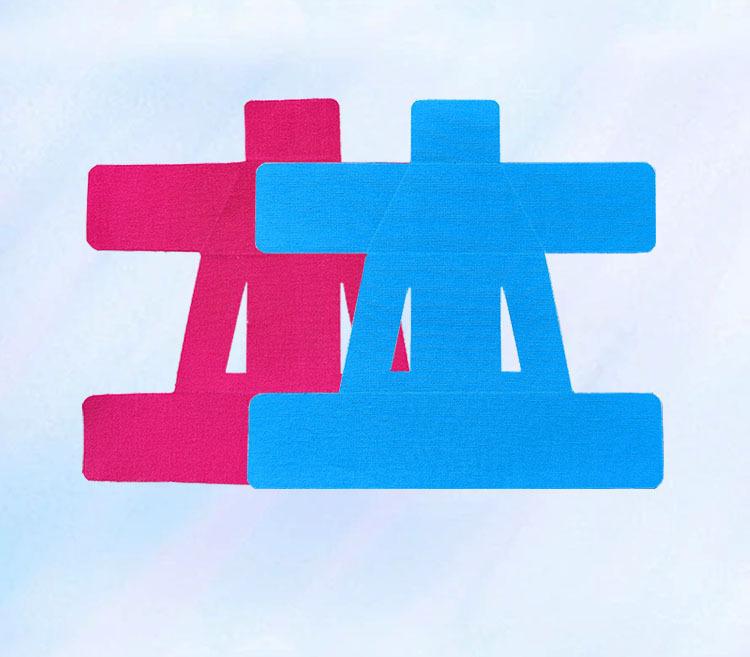 Pre-cut muscle tape for shoulder support, suitable for men and women, sports cut-out tape from manufacturer, stretchable and elastic for injury prevention and fixation