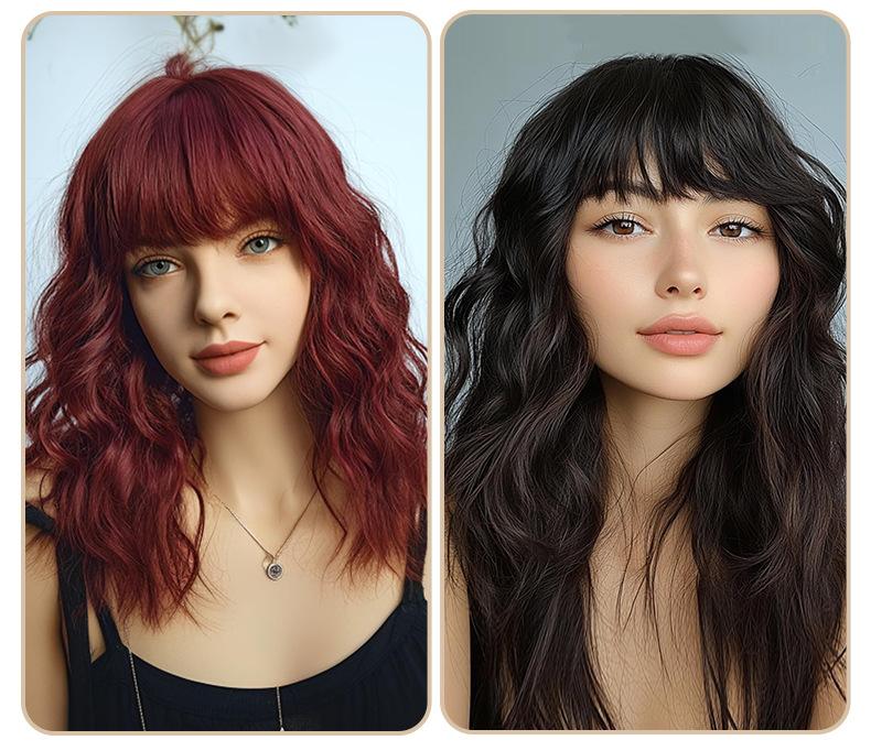 Women's Large Wave Long Curly Wig European & American Style Full Cap Heat-Resistant Synthetic Hair Women's Large Wave Long Curly Wig European & American Style Full Cap Heat-Resistant Synthetic Hair