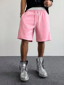 Men's Summer Urban Casual Shorts, Embroidered English Letters, Camouflage Pattern, Dual Waist Design, Ideal Gift for Boyfriend