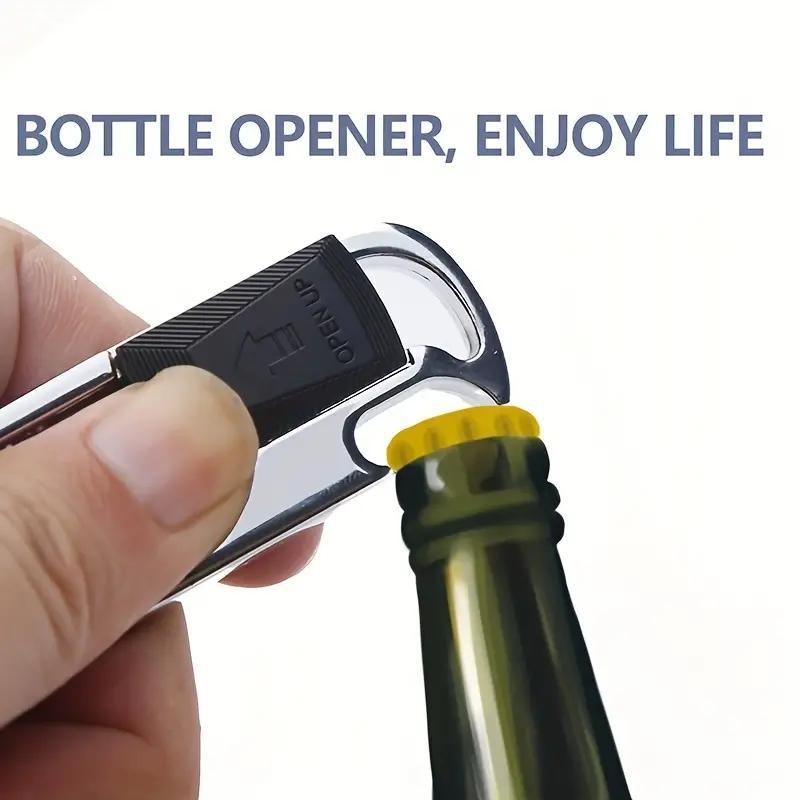 Car Keychain with 2 Removable Key Rings, Car Key Holder with Bottle Opener, Multifunctional Car Keychain, Car Interior Accessories