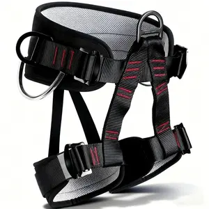Professional Safety Harness - Half Body Safety Harnesses for roofing,Tree Climbing, Rappelling and Outdoor Adventures - Durable Thicken Climbing Gear for Men and Women