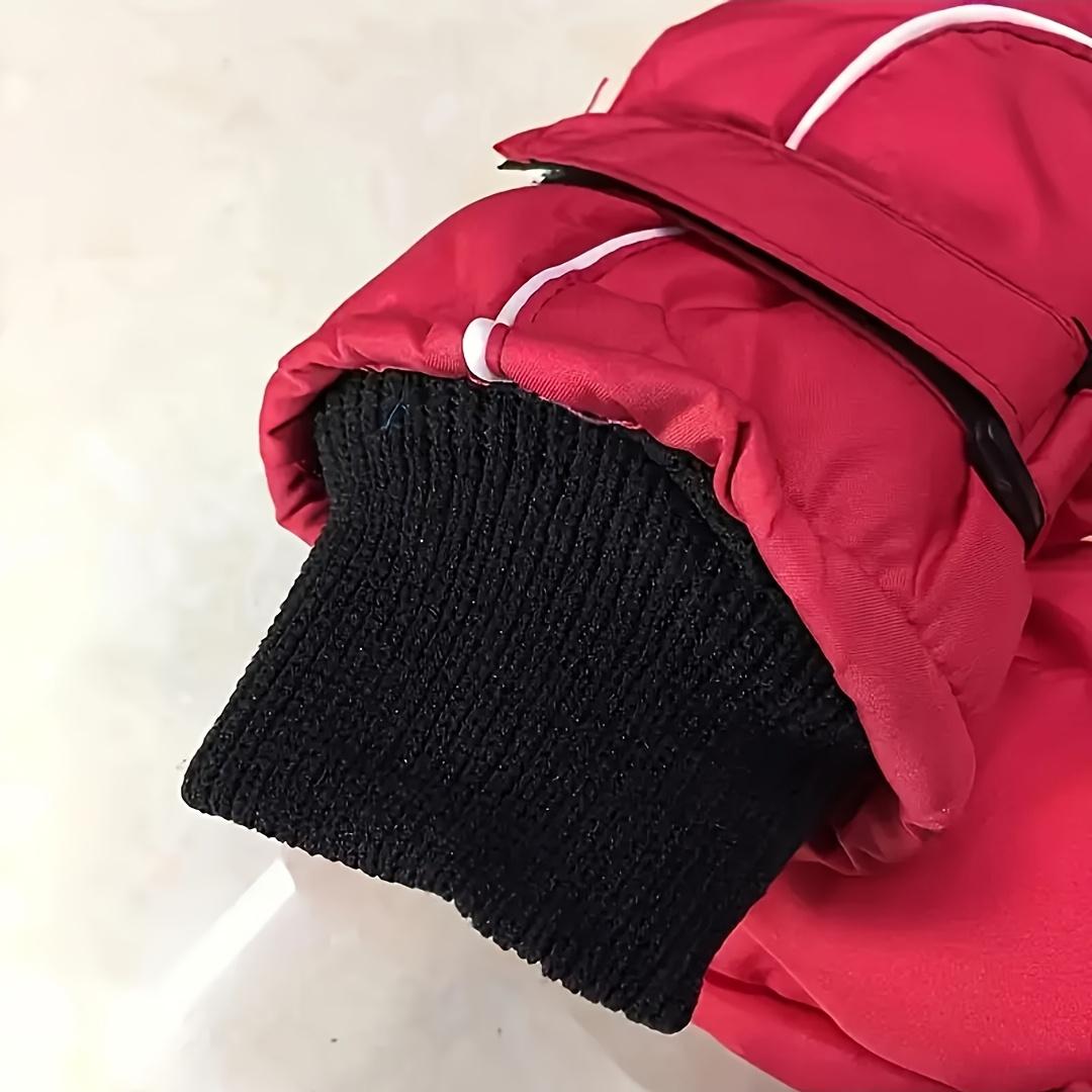 1-Pair Winter Gloves with Thick Fleece - Heavy-Duty Warmth, Pull-On Closure, Non-Slip Grip - for ing, Snowboarding, Hiking, Camping, Christmas Gifts - Ideal For Kids & Adults (ages 4-8+), Outdoor Activities, Stylish Design, Durable Construction